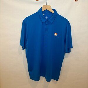 Under Armour loose golf performance polo L royal blue Canterbury Country Club